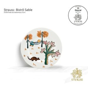 Prato Sobremesa Naif5 21cm Estampado