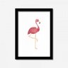 Quadro Decorativo Flamingo Branco 45cmx33cm Los Quadros - 1