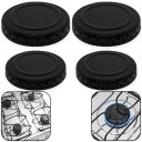 Ver imagem 2 de 4 Tampas Espalhadores para Boca de Fogão Atlas Mônaco Preto, 2 Pequenas/ 2 Grandes