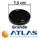 Ver imagem 4 de 4 Tampas Espalhadores para Boca de Fogão Atlas Mônaco Preto, 2 Pequenas/ 2 Grandes