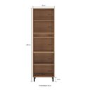 Ver imagem 2 de Armário Torre Quente 1 Forno 4 Portas 220x65 cm Granada Amadeirado Off White Casamia