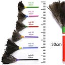 Ver imagem 2 de Espanador Pena Avestruz Duster 30Cm Limpeza Escritório Casa