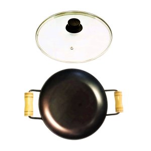 Chapa Disco Arado Chapa de Aço Carbono Alça Madeira TV 27cm