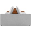 Ver imagem 6 de Sofá Ilha Modular para Sala 342cm com Puff Dublin K01 Veludo Cinza Sintético Caramelo - Lyam Decor