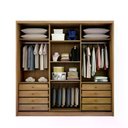 Ver imagem 2 de Guarda Roupa Arezzo 3 Portas 8 Gavetas 1 Espelho Cor:cumaru