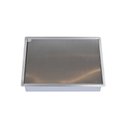 Ver imagem 4 de Calha Úmida Aço Inox 304 Canal Organizador de Sobrepor C/ Tampa para Cozinha Profissional 44x30cozix