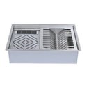 Ver imagem 2 de Calha Úmida Aço Inox 304 Canal Organizador de Sobrepor C/ Tampa para Cozinha Profissional 44x30cozix