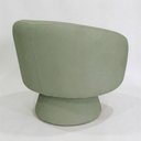 Ver mais imagens de Poltrona Decorativa Giratória com Puff Liz Bouclé Verde Claro - Nexta Casa