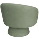 Ver mais imagens de Poltrona Decorativa Giratória com Puff Liz Bouclé Verde Claro - Nexta Casa