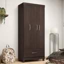Ver imagem 1 de Guarda Roupa Solteiro Prince 3 Portas e 1 Gaveta -demóbile:café Touch