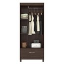 Ver imagem 3 de Guarda Roupa Solteiro Prince 3 Portas e 1 Gaveta -demóbile:café Touch