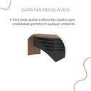 Ver mais imagens de Conjunto 5 Peças com Mesa para Escritório Diretor em Tamburato, Gaveteiro Marrom/Nogal/Preto Artany