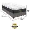Cama Box + Colchão Black Star Solteiro 78x188 King Star - 4