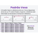 Ver imagem 7 de Suporte Suportaço Ped-05 de Chão para Tv/monitor de 14 até 75 Preto