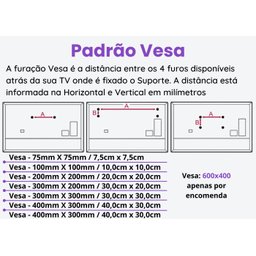 Suporte Suportaço Ped-05 de Chão para Tv/monitor de 14 até 75 Preto - 7