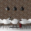 Ver imagem 6 de Papel de Parede 3D Marrom e Dourado Geometrico Autocolante