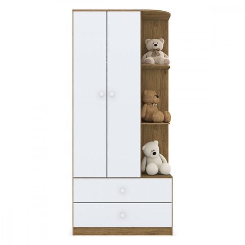 Guarda Roupas Infantil 2 Portas 2 Gavetas Amarelinha Henn