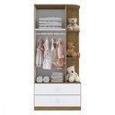 Ver imagem 2 de Guarda Roupas Infantil 2 Portas 2 Gavetas Amarelinha Henn