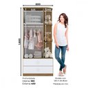 Ver imagem 5 de Guarda Roupas Infantil 2 Portas 2 Gavetas Amarelinha Henn