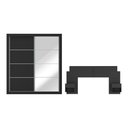 Ver imagem 7 de Guarda-Roupas Casal Espelho e Cabeceira com 2 Mesas de Cabeceira Multimóveis MP4327