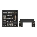 Ver imagem 5 de Guarda-Roupas Casal Espelho e Cabeceira com 2 Mesas de Cabeceira Multimóveis MP4327