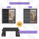 Ver imagem 6 de Guarda-Roupas Casal Espelho e Cabeceira com 2 Mesas de Cabeceira Multimóveis MP4327