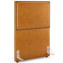 Ver imagem 1 de Cabeceira Box Solteiro Com Tachas 100 cm Vicenza L02 Couríssimo Whisky - Lyam Decor