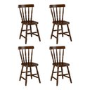 Ver imagem 1 de Conjunto com 4 Cadeiras de Jantar Madeira Maciça Multimóveis Cr50087