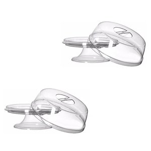 Kit 02 Porta Bolos Boleira com Pedestal Resistente 195 x 300