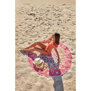 TOALHA AVELUDADA ESTAMPADA MANTRA 1,55 M 1,55M, ESTAMPADA