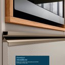 Ver imagem 5 de Armário Aéreo 1 Porta MDF 1 Porta Ripada Basculante 60cm Proença Marrom/Nogueira/Nude Prime