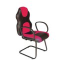 Ver imagem 3 de Cadeira Gamer Interlocutor Linha Gamer Racing Rosa