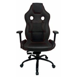 Cadeira Gamer com Almofada Linha Gamer Racing Preto - 5