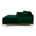 Ver imagem 3 de Sofá Cocie 3L Reclinável com Chaise 230cm Verde Veludo Sal Movelaria