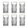Jogo 6 Copos Altos em Cristal Borda Dourada - Soho (350ml) L'hermitage - 1