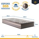Ver imagem 7 de Cama Box com Colchão de Espuma D33 Millenium One Face + Auxiliar de Espuma Unique Solteiro 88cm