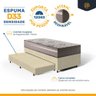 Cama Box com Colchão de Espuma D33 Millenium One Face + Auxiliar de Espuma Unique Solteiro 88cm - 5
