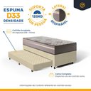 Ver imagem 5 de Cama Box com Colchão de Espuma D33 Millenium One Face + Auxiliar de Espuma Unique Solteiro 88cm