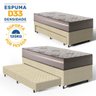 Cama Box com Colchão de Espuma D33 Millenium One Face + Auxiliar de Espuma Unique Solteiro 88cm - 3