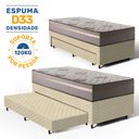 Ver imagem 3 de Cama Box com Colchão de Espuma D33 Millenium One Face + Auxiliar de Espuma Unique Solteiro 88cm