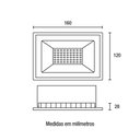 Ver imagem 2 de Refletor Blumenau 79503000 Led Pro 50w Ip66 Alumínio Retangular 3000k