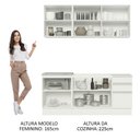 Ver imagem 6 de Armário de Cozinha Compacta 180cm Branco Glamy Madesa 05