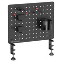 Ver imagem 1 de Painel Organizador Fortrek Grid Space Gamer - Suporte de Headset, Celular e Gamepad - 42x48cm Preto