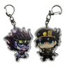 2x chaveiros Jotaro Kujo Star Platinum Jojo em resina pingente acrílico Anime WLXY Jojo Jotaro Kujo - 4