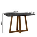 Ver imagem 3 de Conjunto Sala de Jantar 4 Cadeiras Livia Preto/Âmbar