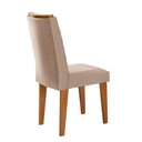 Ver imagem 7 de Mesa Aster 180 Tampo Em Mdf Canto Reto Com 6 Cadeiras Liz Moderna Creme, Off White E Imbuia