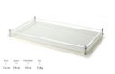 Ver imagem 3 de Aparador Decorativo de Vidro Branco Perolizado 54cm - Forma