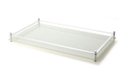 Ver imagem 1 de Aparador Decorativo de Vidro Branco Perolizado 54cm - Forma