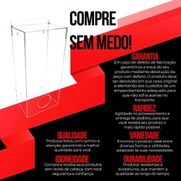 Dispenser Porta Toucas ou Propés em Acrílico Grande - 8