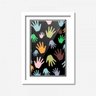 Quadro Decorativo Mãozinha Baby Preto 45cmx33cm Los Quadros - 1